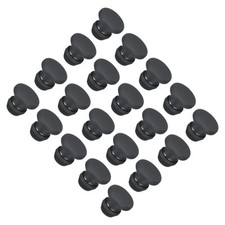 30 Pcs Silicone Snap in Locking Hole Plugs 5mm/0.2 Inch Dia Black