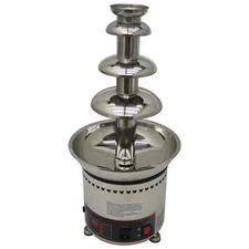 4-Tier Electric Chocolate Waterfall Fountain Machine 110V 6.6lb Capacity,Stainle