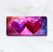 Hermosos Corazones Placa Personalizable Universal Ajuste Placa Regalo Vacaciones