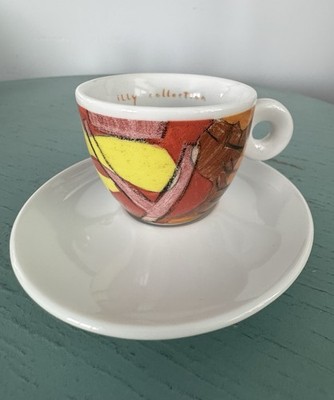 illy Collection 1998 Espresso Cup & Saucer   Abstract Art   Made in Germany