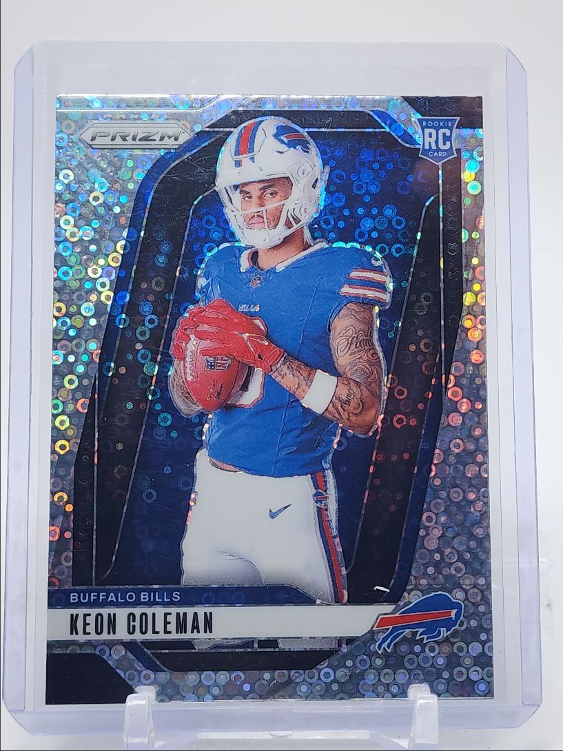 KEON COLEMAN 2024 PANINI PRIZM ROOKIE NO HUDDLE VARIATION #23 RC Q5333