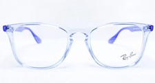 NEW Ray Ban RB7074 5861 Unisex Transparent Blue Square Eyeglasses Frames 50/18