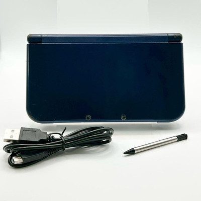 Nintendo New 3DS LL XL Metallic Blue Console Upper IPS Japan Region Locked 0290