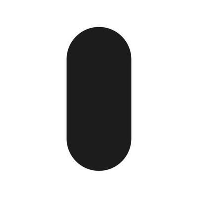 Capsule stadium shape Vinyl Decal Car Window Pill symbol Sticker