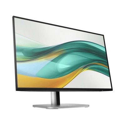 HP Computer Monitor Black Silver Stylish Design Sleek Color Scheme