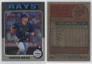 2024 Topps Heritage Chrome Silver Refractor /375 Curtis Mead #176 Rookie RC