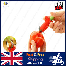 ANSTA Fruit Corer Strawberry Huller Tool Top Leaf Remover Steel