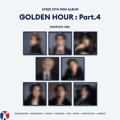 ATEEZ GOLDEN HOUR Part.4 DIGIPACK Album Member Version Photocard KPOP Official