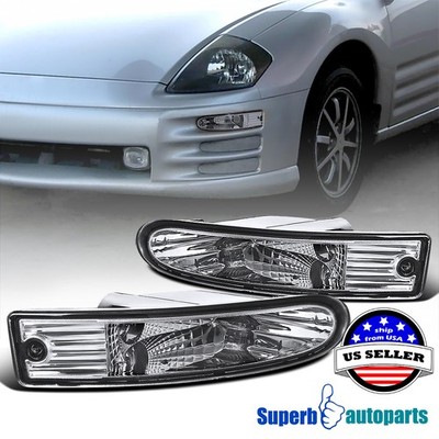 Fits 2000-2002 Mitsubishi 00-02 Eclipse Bumper Lights Parking Signal Lights