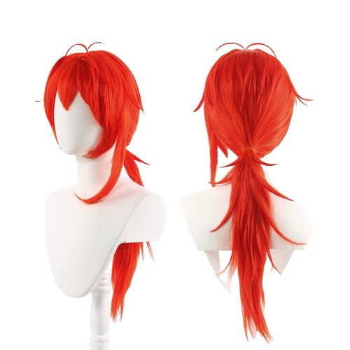 Lonai Long Red Costume Party Wig With Wig Cap | eBay