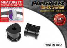Powerflex Black Heck Arb Buchsen 20mm für Impreza Gr, Gh (07-11) PFR69-512-20BLK