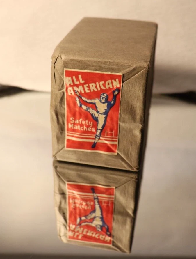 PALO DE SEGURIDAD VINTAGE DE LOS AÑOS 40 TODO FÚTBOL AMERICANO PARTIDOS SELLADO DE FÁBRICA 10 CAJAS Foto 2 de 4
