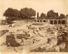 Alinari. Italie, Roma, Palatino, Avanzi delle mura di Romolo Vintage albums pri