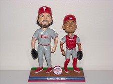 COLE HAMELS & CARLOS RUIZ Phillies Dual 2015 No Hitter Bobblehead New** #'d/129