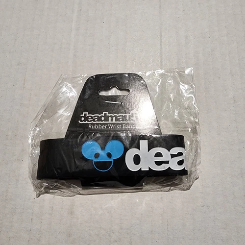 Deadmau5 Rubber Wristband New EDM DJ Music Bracelet Black Logo
