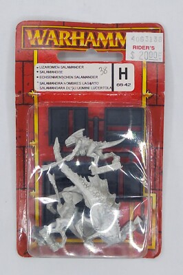 NOS!! Warhammer 88-42H Lizardmen Salamander Blister Pack METAL