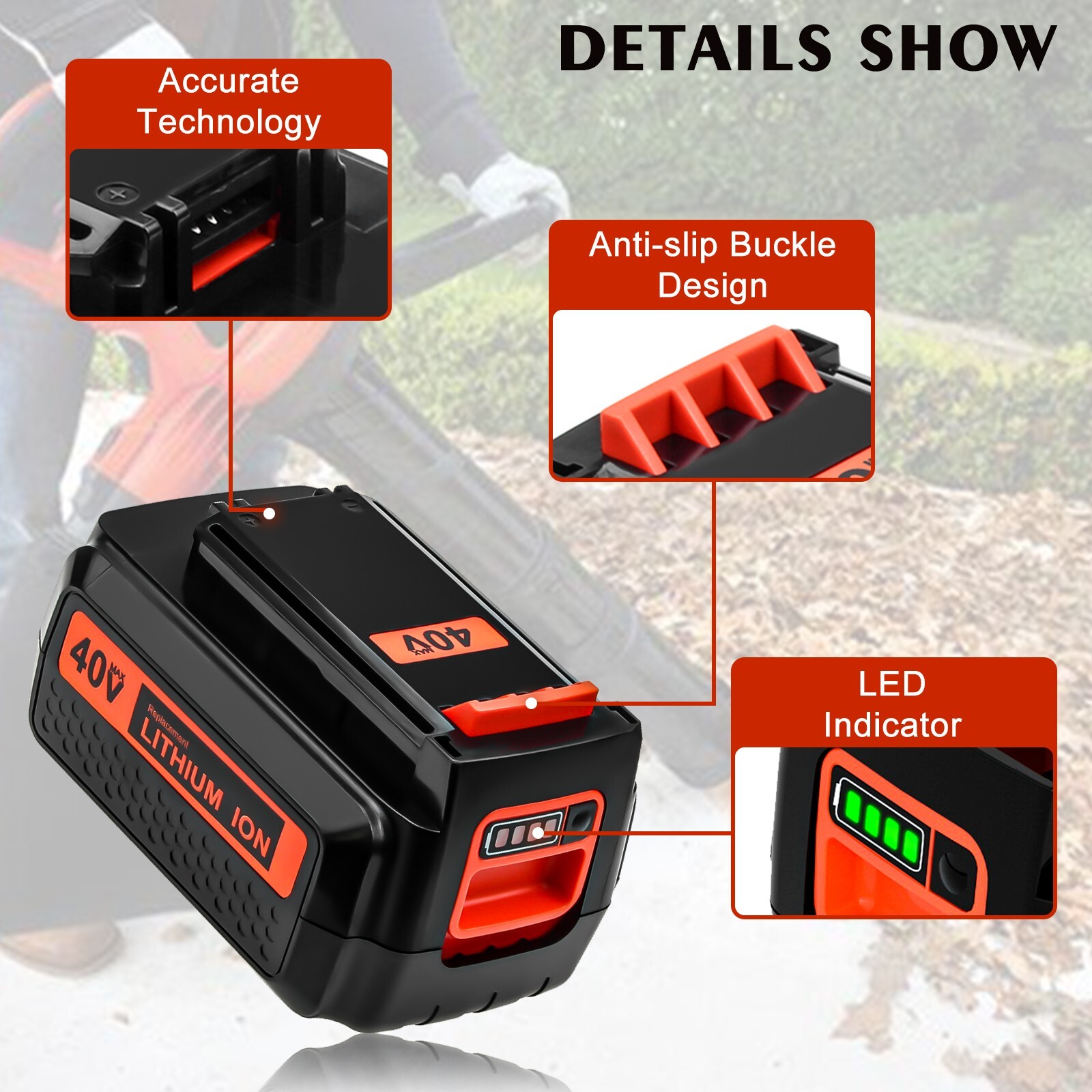 40V LithiumIon Battery Charger for Black&Decker LBX2040 LBXR36