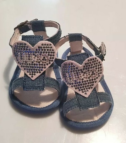 Chicco Scarpe Neonato Scarpine Sandali Rosa Raso N.17 41629 011 con Suola  in Tessuto
