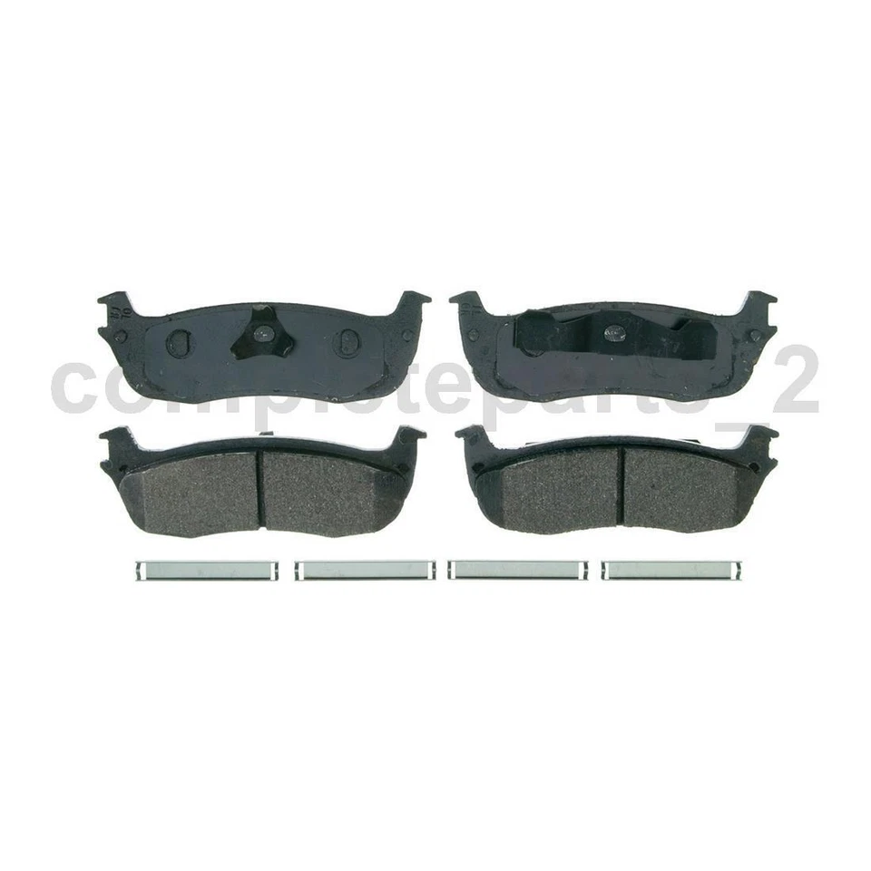 Conjunto de 2 pastilhas de freio dianteiras traseiras compatíveis com Lincoln Town Car 4,6L - Imagem 3 de 4