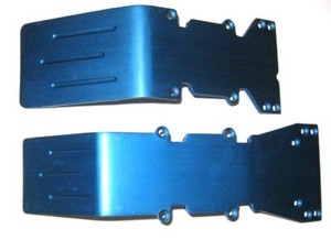 T-Maxx / E-Maxx TRX Skid Plate Protectors Green Flames - For Metal Skids