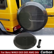 For Mercedes W463 G500 G550 G63 G65 AMG Carbon Fiber Spare Wheel Tire Cover Trim