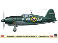 Hasegawa 1/48 Flugzeugbausatz Mitsubishi J2M3 Raiden Type 21 Prisoner Of War ...