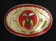 Shriner Shrine Mason Masonic Freemason Belt Buckle - 342