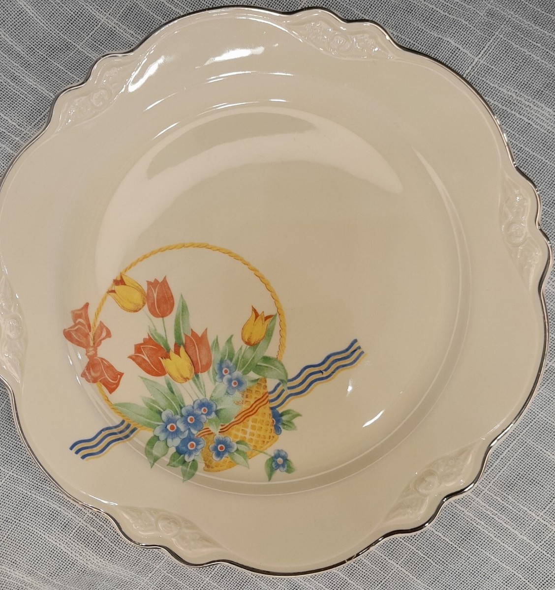 Homer Laughlin Virginia Rose Replacement Dinner Plate 10 Inches