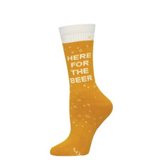 Here For The Beer Lover Men's Novelty Socks