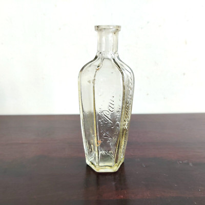 1930er Vintage Rose Marry Oil J N Pauls Glasflasche Dekorativ Sammlerstück G826