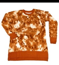 Lularoe MEDIUM HANNAH Crewneck BROWN TIE DYE Sizes 8-10; Comfy