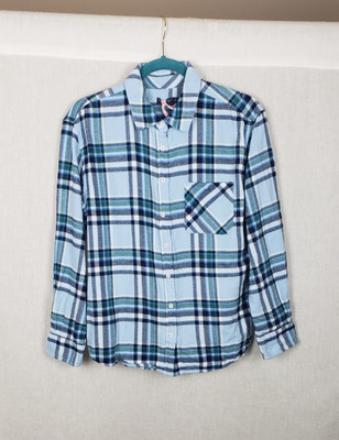 Vineyard Vines Martha's Vineyard Shirt 8 Flannel Plaid Button Down Jake Blue
