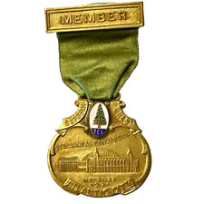 1931 29th Annual Supreme First Conference Pinback Medal Ribbon 3"H