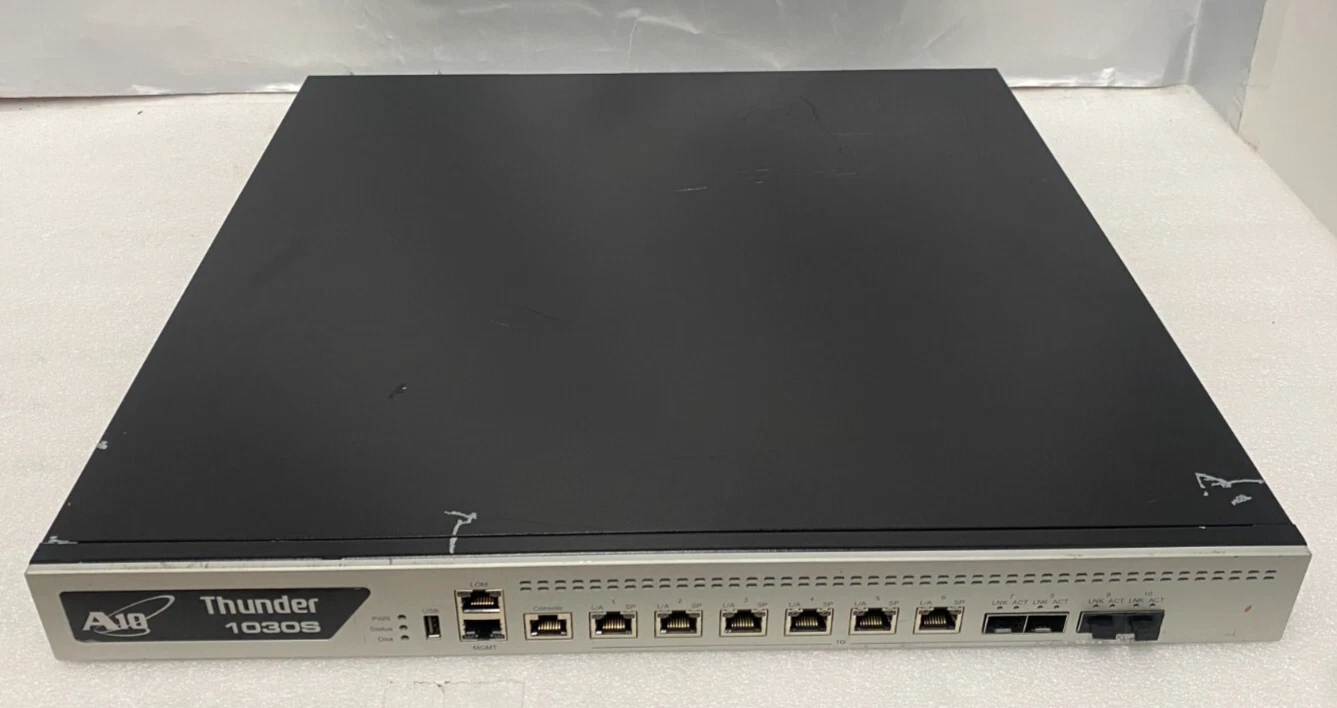 1030S A10 Networks Thunder TH1030-010-SSL Application Service Gateway w/2 AC PSU