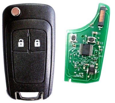 Auto Funkschlüssel 2 Tasten 433MHZ für CHEVROLET Matiz Kalos Aveo Cruze Captiva
