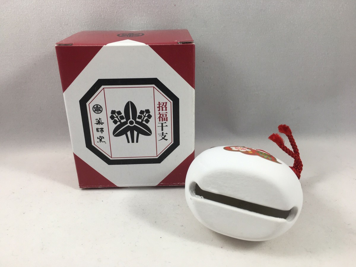 Japanese ETO 2024 Zodiac White Clay Lucky Dragon Bell Japanese ETO 2024 Zodiac White Clay Lucky Dragon Bell