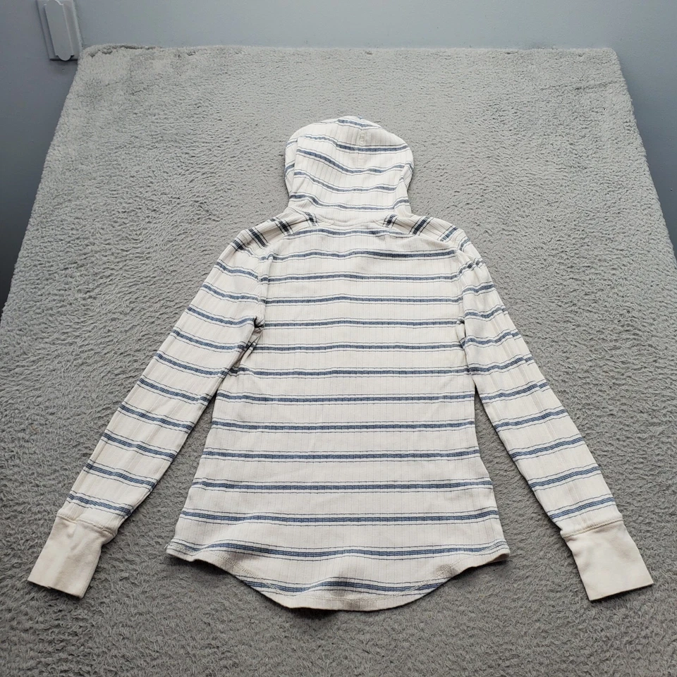 Lauren Ralph Lauren Hoodie Womens Medium Multi Striped Long Sleeve Drawstring - Image 2 of 4