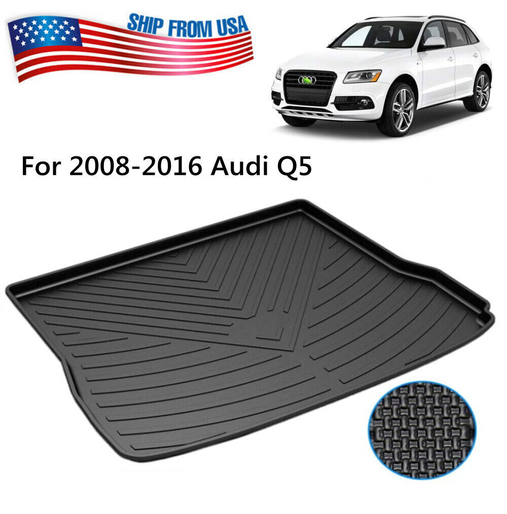 Bandeja de maletero TPO negra revestimiento de maletero alfombrilla para Audi Q5 2009-2015 2016 2017