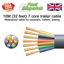 Towing Electric Cable 10M Trailer Carvan