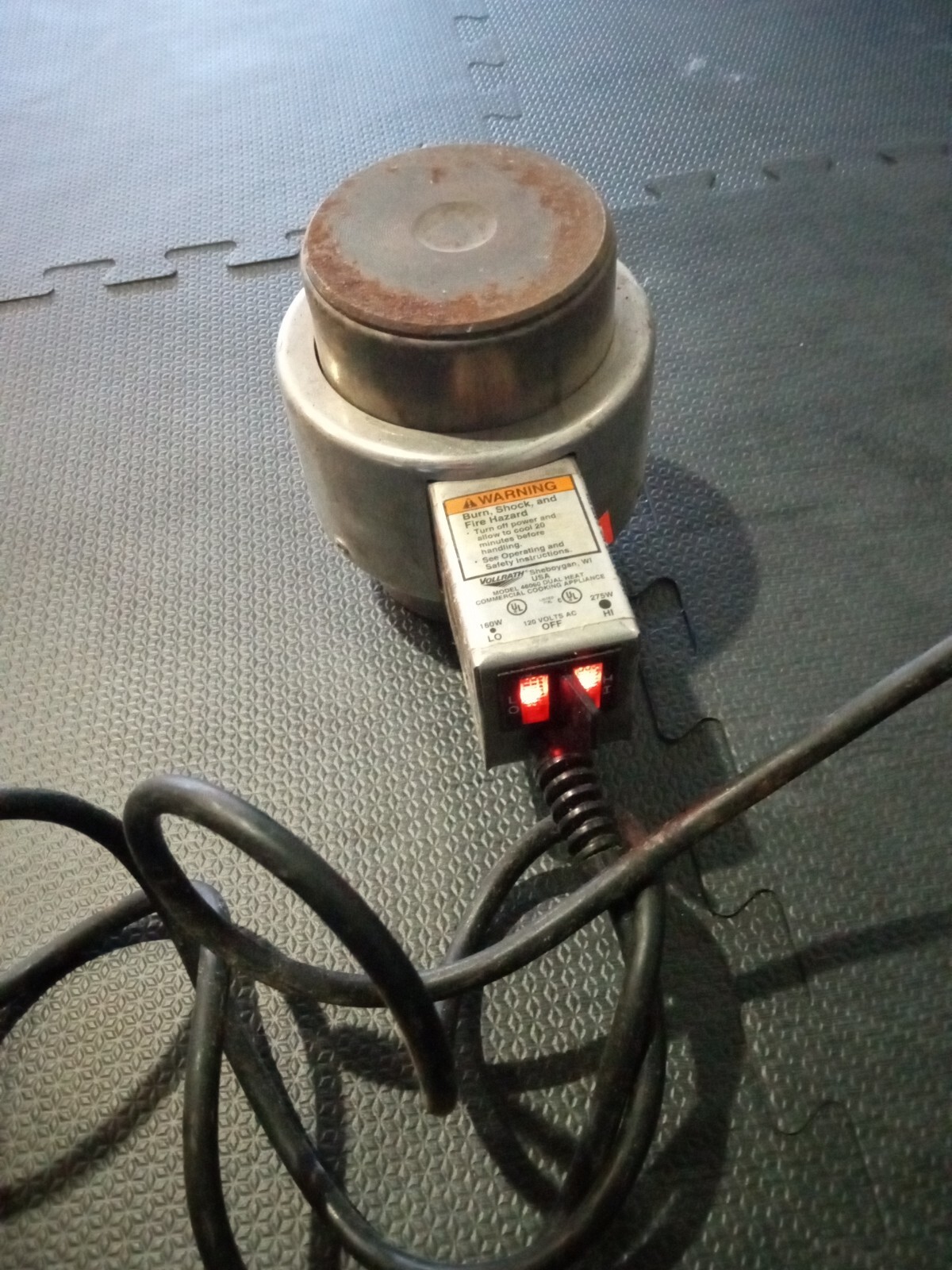 6 Vollrath 46060 Universal Electric Chafer Heater, 120V 160/275W Lo/Hi