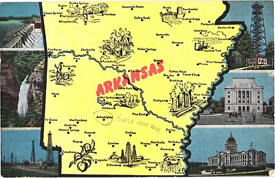 #ad #ad Remmel Hydro Electric Station Cedar Falls Arkansas Map Postcard $5.00