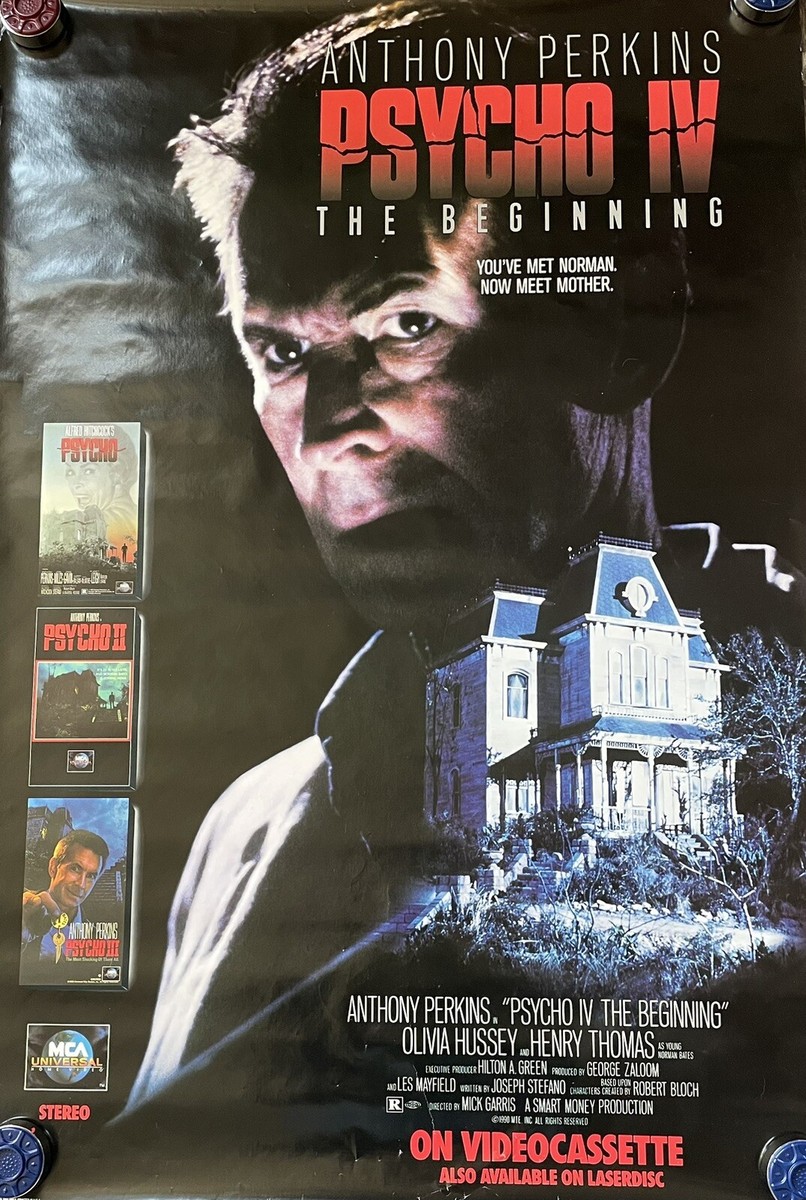 Anthony Perkins Psycho IV The Beginning Poster Universal Pictures