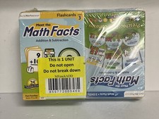 Meet The Math Facts Level 1,2,  3 Flash Cards, DVDs, Workbooks  Coloring Books