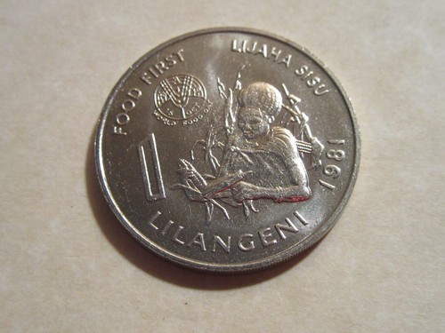1981 Swaziland 1 Lilangeni F.A.O. coin World Food Day C/N beauties !!!