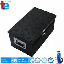 Black 20 X 12 X 10 Aluminum Trailer Storage Toolbox Wlock Truck Bed Tool Box