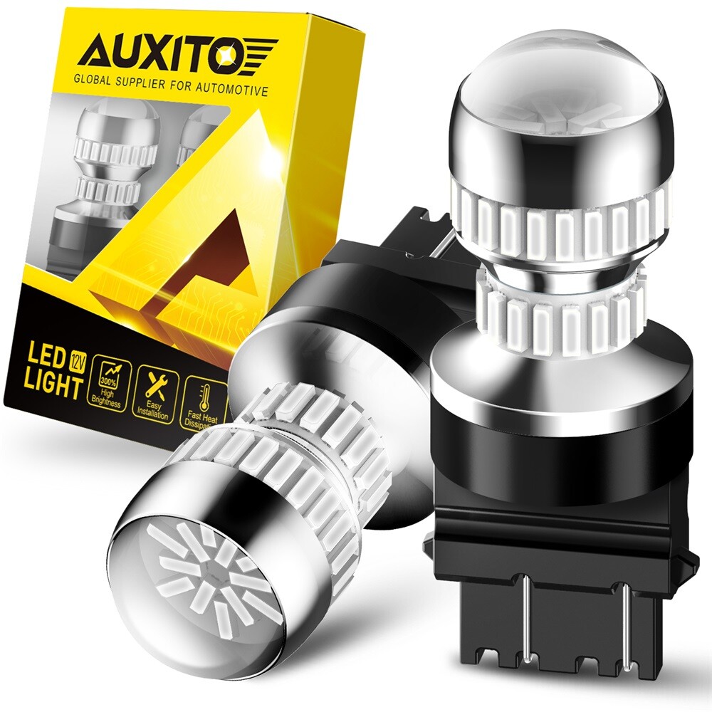 AUXITO 3157 3757 LED Brake Tail Light Bulbs Pure Red 1-Year Warranty