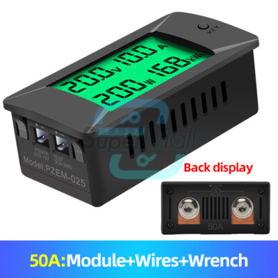 Digital LCD Voltage Current Meter Multi-function DC 0-300V Power Energy Tester