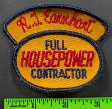 Vintage RJ Earnhart Horsepower Contractor Car Auto Oil Gas Truck Patch