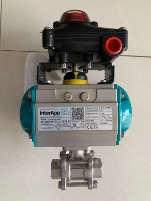 InterApp Pneumatically Operated 2-way Ball Valve Assembly DN15