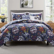 VCNY Home Danny 5-Piece Multicolor Floral Reversible Comforter Set King Adult